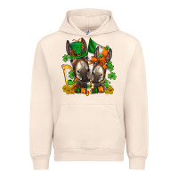 Sandshell st patricks donkeys with  shamrocks Urban Hoodie - AdoDesignShop