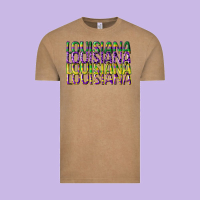 Louisiana Mardi Gras Vintage Tee Designed By Cowgirlartshop