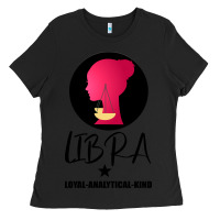 Black Libra Zodiac Sign Horoscope Birth Gift Girl Ladies Tee - Bettercallsaul