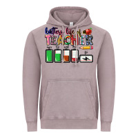 Vintage Zinc Battery life of a Teacher Vintage Hoodie - CowGirlArtShop