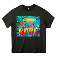 Asphalt beach babe Heavy Core Tee - BarkalooDesign
