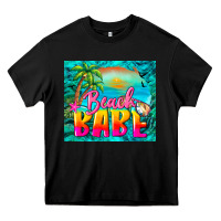 Black beach babe Heavy Core Tee - BarkalooDesign