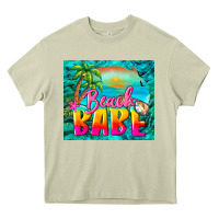 Mossy beach babe Heavy Core Tee - BarkalooDesign