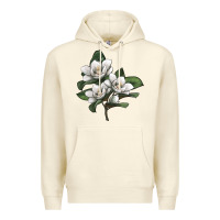 Sandshell Magnolia Flower Illustration Premium Hoodie - LillyAllenDesigns