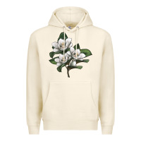 Tofu Magnolia Flower Illustration Premium Hoodie - LillyAllenDesigns