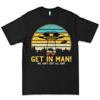 Black UFO Vintage Retro Alien Outerspace Spaceship Premium Tee - Bettercallsaul