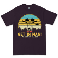 Plum UFO Vintage Retro Alien Outerspace Spaceship Premium Tee - Bettercallsaul