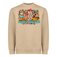 Mushroom Moo Pumpkin Get Out The Way Heavyweight Sweatshirt - CowhideDigitalArt