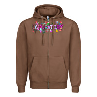 Chestnut Valentine Laboratory Zipper Hoodie - CowhideDigitalArt