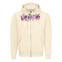 Sandshell Valentine Laboratory Zipper Hoodie - CowhideDigitalArt