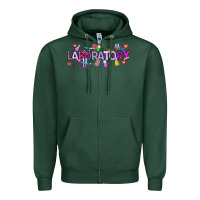 Sports Green Valentine Laboratory Zipper Hoodie - CowhideDigitalArt