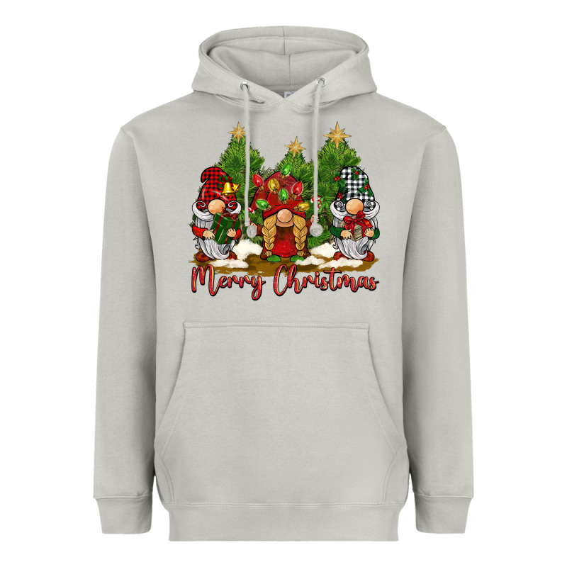 Merry Christmas Gnomies Heavyweight Hoodie by BarkalooDesign | Teevron