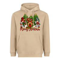 Mushroom merry christmas gnomies Heavyweight Hoodie - BarkalooDesign