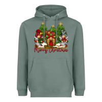 Sage merry christmas gnomies Heavyweight Hoodie - BarkalooDesign