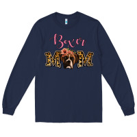 Navy Boxer Mom Long Sleeve Tee - Jasminsmagicworld