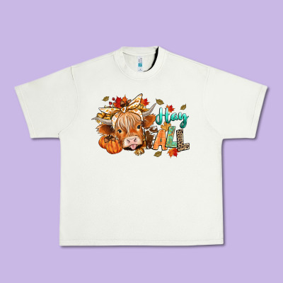 Hay Fall Urban Heavy Tee Designed By Cowgirlartshop
