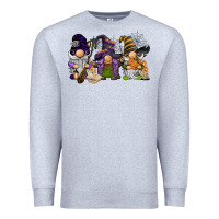 Heather Grey halloween gnomies Premium Sweatshirt - BarkalooDesign