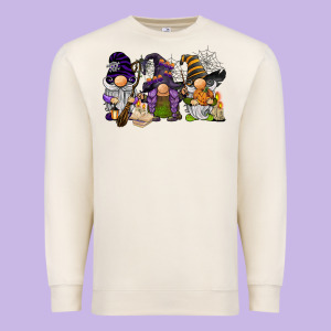 Halloween Gnomies Premium Sweatshirt Designed By Barkaloodesign