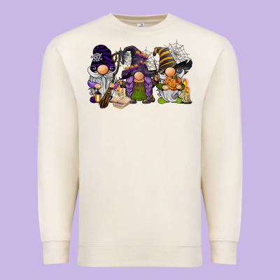 Halloween Gnomies Premium Sweatshirt Designed By Barkaloodesign