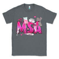 Charcoal Heather breast cancer msa medical support assistant Classic Tee - texasbilliewilder