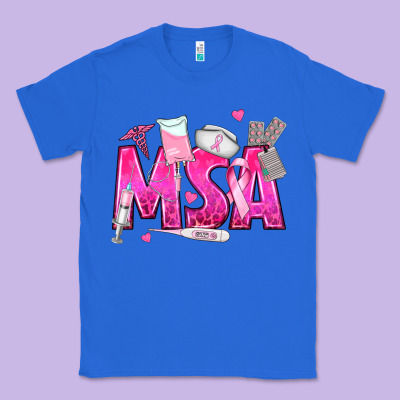 Breast Cancer Msa Medical Support Assistant Classic Tee Designed By Texasbilliewilder