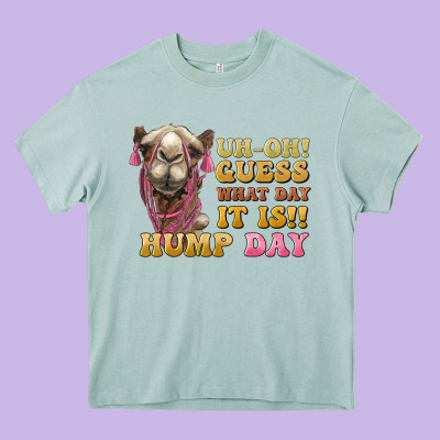 Guess What Day It Is Hump Day Camel Heavy Core Tee Designed By Barkaloodesign