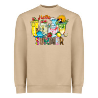 Mushroom hello summer drink Heavyweight Sweatshirt - CowhideDigitalArt