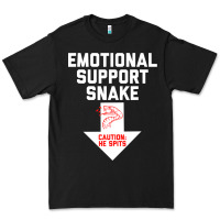 Mens Crude Humor Inappropriate Emotional Support Snake Halloween Premium Tee | Teevron