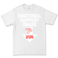 White Mens Crude Humor Inappropriate Emotional Support Snake Halloween Premium Tee - trangStudio