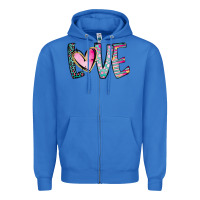 True Royal Valentine Love Zipper Hoodie - CowhideDigitalArt