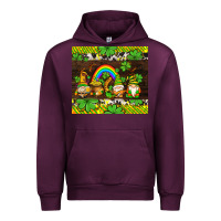 Mauve Wine western st patricks gnomes Urban Hoodie - AdoDesignShop