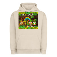 Pigment French Oak western st patricks gnomes Urban Hoodie - AdoDesignShop