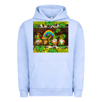 Pigment Grape Ice western st patricks gnomes Urban Hoodie - AdoDesignShop