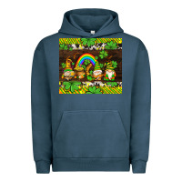 Pigment Midnight Navy western st patricks gnomes Urban Hoodie - AdoDesignShop