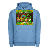 Pigment Pebble Blue western st patricks gnomes Urban Hoodie - AdoDesignShop
