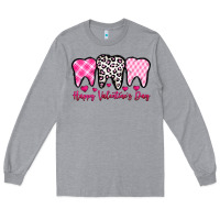 Heather Grey happy valentines day dentist Long Sleeve Tee - OliviaCreatesArt