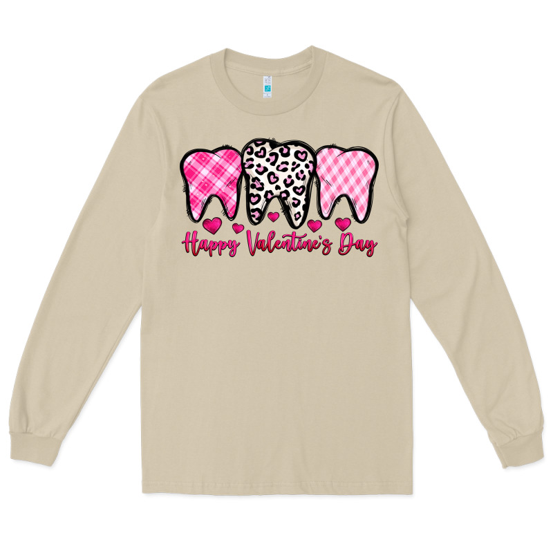 Happy Valentines Day Dentist Long Sleeve Tee by OliviaCreatesArt | Teevron