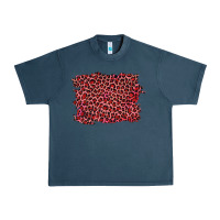 Midnight Navy pink leopard background Urban Heavy Tee - RanaPortraitStore