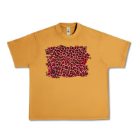 Peanut Butter pink leopard background Urban Heavy Tee - RanaPortraitStore