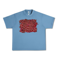 Pebble Blue pink leopard background Urban Heavy Tee - RanaPortraitStore