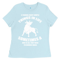 Baby Blue Taurus Horoscope Ladies Tee - Bettercallsaul