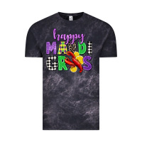 Cloud Black happy mardi gras Vintage Tee - CowGirlArtShop