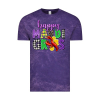 Cloud Purple happy mardi gras Vintage Tee - CowGirlArtShop