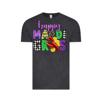 Vintage Black happy mardi gras Vintage Tee - CowGirlArtShop
