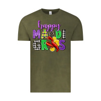 Vintage Olive happy mardi gras Vintage Tee - CowGirlArtShop