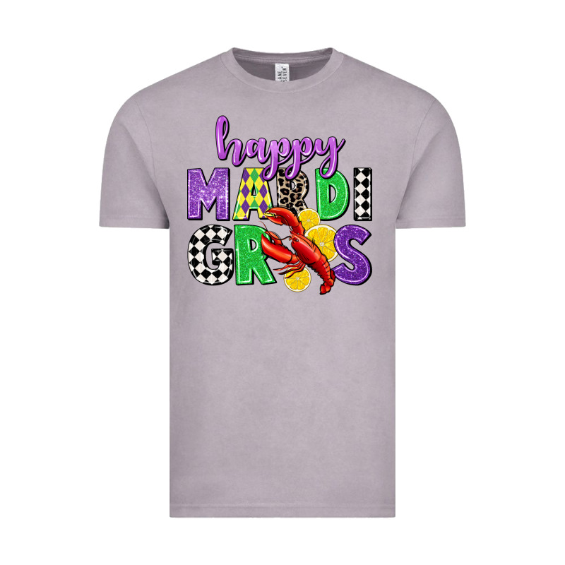 Happy Mardi Gras Vintage Tee by CowGirlArtShop | Teevron