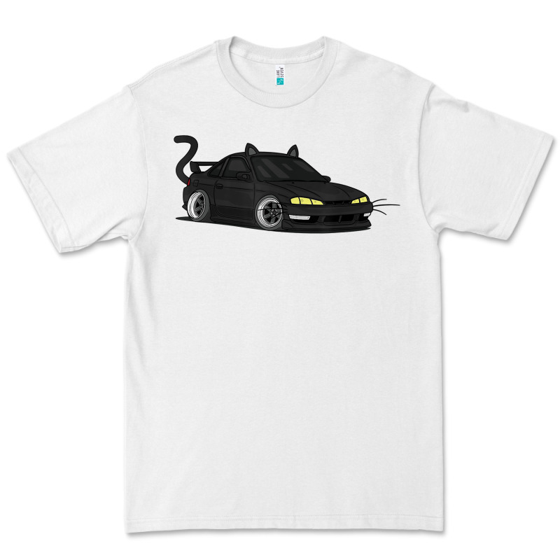 Spooky Halloween Jdm S14 Silvia 240sx Black Cat Illustrated T Shirt Premium Tee by trangStudio | Teevron