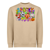 Spooky Vibes Ghost Heavyweight Sweatshirt | Teevron