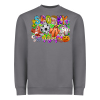 Storm Spooky Vibes Ghost Heavyweight Sweatshirt - CowhideDigitalArt