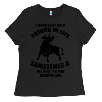 Black Taurus Horoscope Ladies Tee - Bettercallsaul